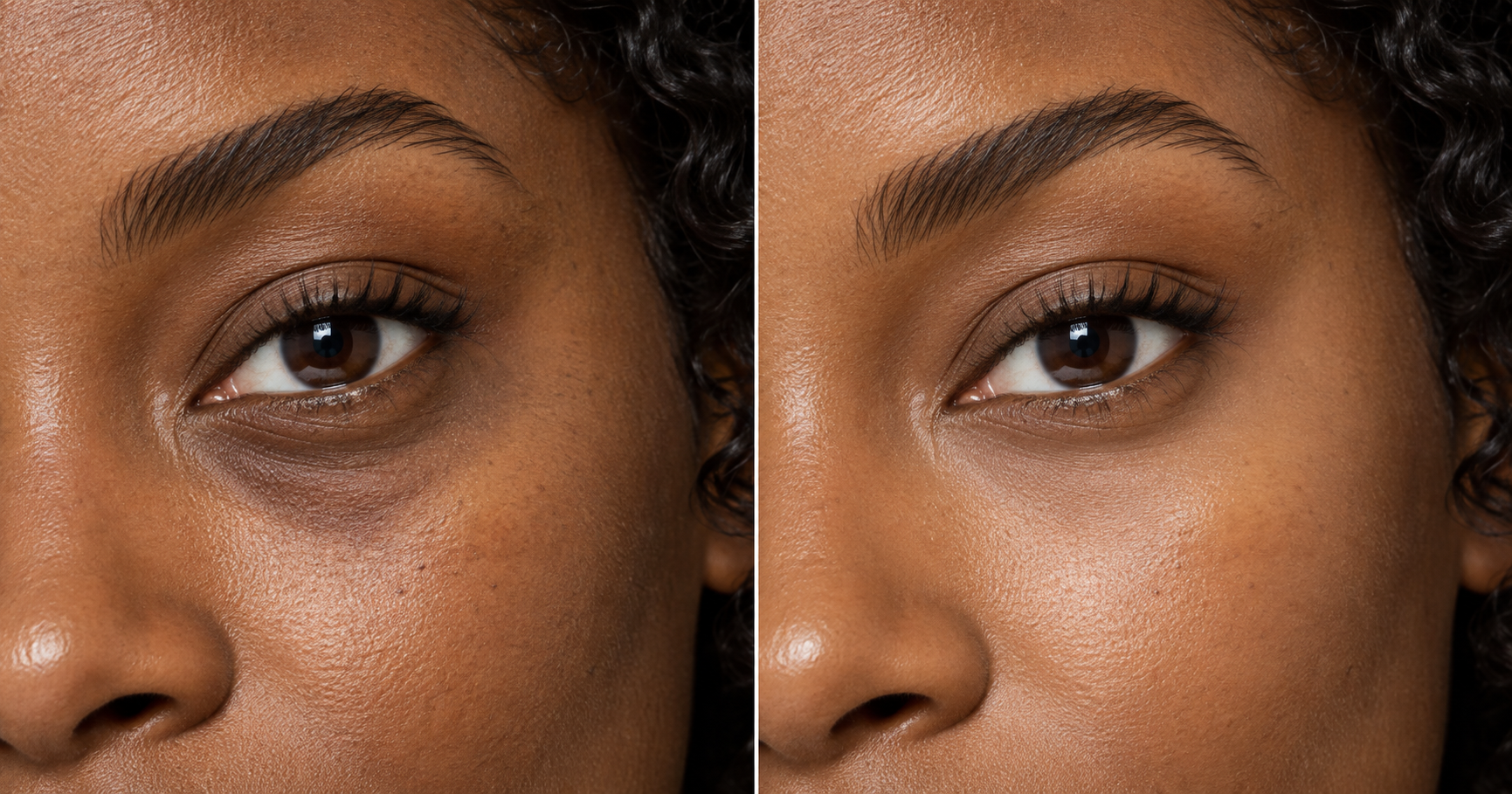 Visage avant-après utilisation